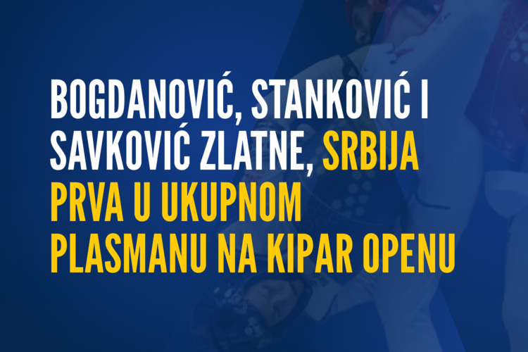 Bogdanović, Stanković i Savković zlatne, Srbija prva u ukupnom plasmanu na Kipar Openu